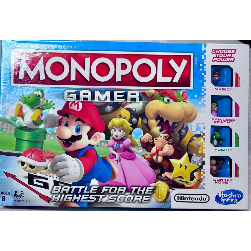 Mario Nintendo Hasbro C1815 Monopoly‎ Gamer